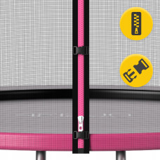 Батут із зовнішньою сіткою 4Fizjo Classic 10FT 312 см Black/Pink, код: P-5907739314567