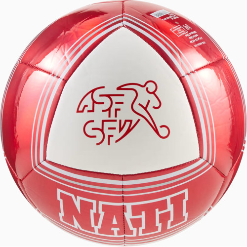 М'яч футбольний Puma SFV Culture Ball 084987-01 №5, червоний-білий, код: 4069161938573