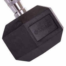 Гантель цільна шестигранна гексагональна Zelart 1х12,5 кг, код: TA-5159-12_5