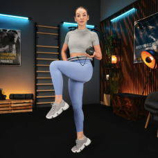 Хулахуп Trex Sport TX-010CHH масажний з обважнювачем сірий, код: 5902308234581