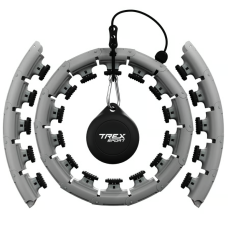 Хулахуп Trex Sport TX-010CHH масажний з обважнювачем сірий, код: 5902308234581