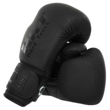 Боксерські рукавиці шкіряні Hard Touch 10 унцій, чорний, код: BO-4230_10BK