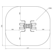 Тренажер для м'язів стегна InterAtletika 1177х793х1358 мм, код: SE142-SM