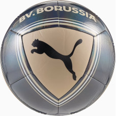 М'яч футбольний Puma BVB Culture Ball 084974-02 №5, сірий-чорний, код: 4069161937996