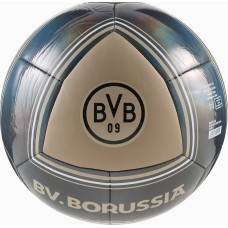 М'яч футбольний Puma BVB Culture Ball 084974-02 №5, сірий-чорний, код: 4069161937996