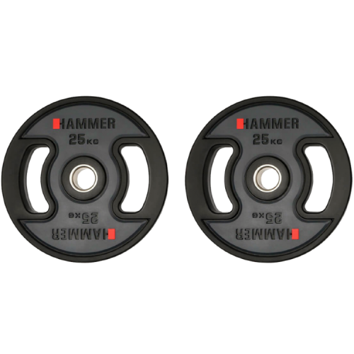 Олімпійські диски професійні Hammer PU Weight Discs 2x25 кг, код: 17046 -S25