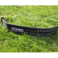 Пояс для пауерліфтингу Power System PS-3800  PowerLifting M, шкіряний, чорний, код: PS-3800_M_Black_Black