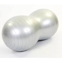 М"яч для фітнесу Фітбол Арахіс EasyFit Peanut 45х90 см, сірий, код: EF-3022-GR-EF
