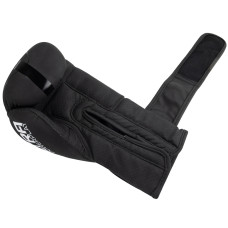 Боксерські рукавиці PowerPlay Ultra Mat 10 унцій, чорний-білий, код: PP_3024_10oz_Bl/White