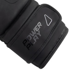 Боксерські рукавиці PowerPlay Ultra Mat 10 унцій, чорний-білий, код: PP_3024_10oz_Bl/White