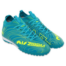 Сороконіжки футбольні Zoom, розмір 41, синій-салатовий, код: 230313-2_41