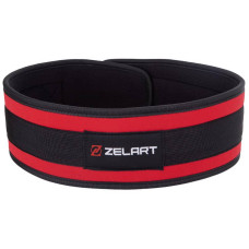Пояс атлетичний посилений регульований Zelart ширина 11,5 см XXL, червоний, код: SB-165486_XXL-S52