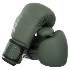 Боксерські рукавиці шкіряні Hard Touch 14 унцій, оливковий, код: BO-4230_14OL