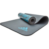 Килимок для йоги Adidas Tie-Dye Yoga Mat 1830х610х10 мм, сірий-блакитний, код: 885652022439