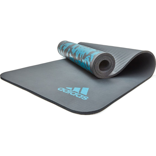 Килимок для йоги Adidas Tie-Dye Yoga Mat 1830х610х10 мм, сірий-блакитний, код: 885652022439