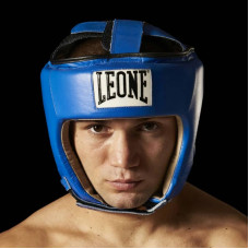 Боксерський шолом для змагань Leone Contest Blue L, код: 500155_L