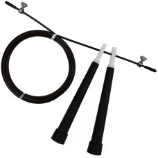 Швидкісна скакалка EasyFit Speed Cable Rope зі сталевим тросом 3 м, чорний, код: EF-2039-BK-EF