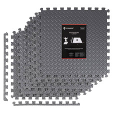 Мат-пазл (ласточкин хвіст) Springos Mat Puzzle EVA Black, 1800x1200x12 мм, код: FM0005A