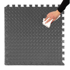 Мат-пазл (ласточкин хвіст) Springos Mat Puzzle EVA Black, 1800x1200x12 мм, код: FM0005A