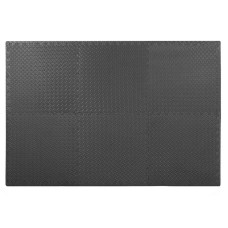Мат-пазл (ласточкин хвіст) Springos Mat Puzzle EVA Black, 1800x1200x12 мм, код: FM0005A