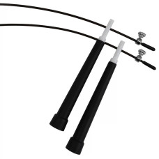 Швидкісна скакалка EasyFit Speed Cable Rope зі сталевим тросом 3 м, чорний, код: EF-2039-BK-EF