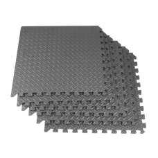 Мат-пазл (ласточкин хвіст) Springos Mat Puzzle EVA Black, 1800x1200x12 мм, код: FM0005A