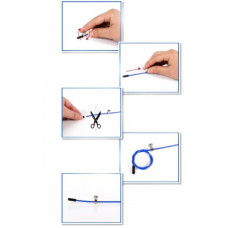 Швидкісна скакалка EasyFit Speed Cable Rope зі сталевим тросом 3 м, чорний, код: EF-2039-BK-EF