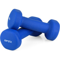 Гантелі для фітнесу неопренові Gymtek Queenfit 2х1,5кг світло-синій, код: 5907766665472