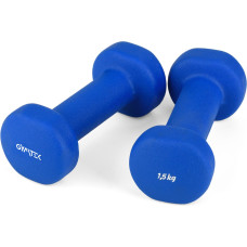 Гантелі для фітнесу неопренові Gymtek Queenfit 2х1,5кг світло-синій, код: 5907766665472