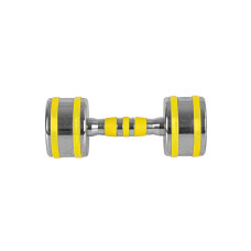 Гантель хромована inSPORTline Yellsteel 1x5 кг, жовтий, код: 20835-IN