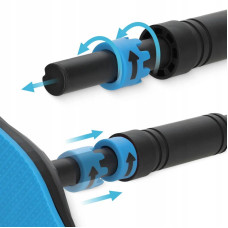 Турнік розсувний 4FIZJO Ultra 66-100 см Black/Blue, код: P-5905973400329