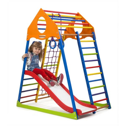 Дитячий спортивний комплекс KindWood Color Plus 1, код: KindWood Color Plus 1