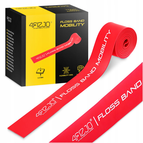 Стрічка компресійна для флосингу 4Fizjo Floss Band 2070x50x15 мм, червоний, код: P-5905973405249