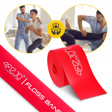 Стрічка компресійна для флосингу 4Fizjo Floss Band 2070x50x15 мм, червоний, код: P-5905973405249