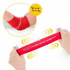 Стрічка компресійна для флосингу 4Fizjo Floss Band 2070x50x15 мм, червоний, код: P-5905973405249