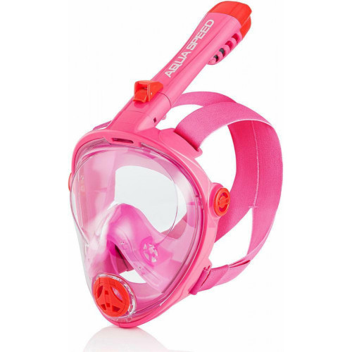 Повнолицьова маска Aqua SpeedSpectra 2.0 S, рожевий-червоний, код: 5908217670816