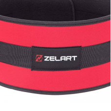 Пояс атлетичний посилений регульований Zelart ширина 11,5 см XS, червоний, код: SB-165486_XS-S52