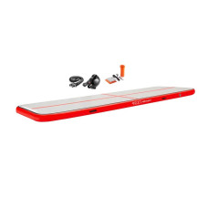 Мат гімнастичний надувний 4Fizjo Air Track Mat 6000x1000x150 мм, White/Red, код: P-5907739311801