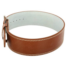 Пояс для пауерліфтингу з карабіном шкіряний Mdbuddy Weightlifting Belt S, коричневий, код: TA-3088_SBR