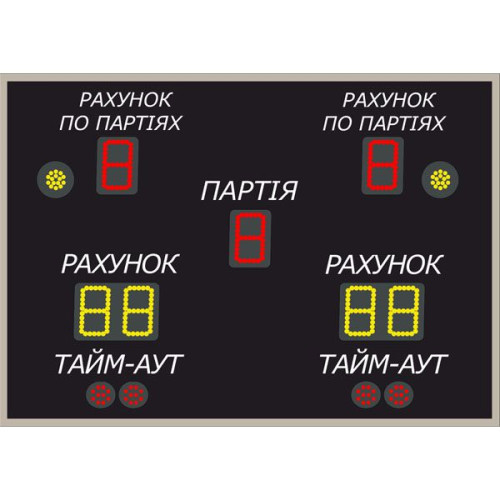 Табло для волейболу LedPlay (1000х700), код: VOL1001