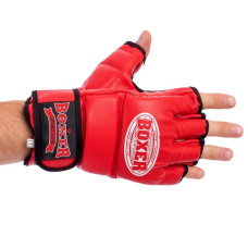 Рукавички для змішаних єдиноборств MMA Boxer XL, червоний, код: 5021_XLR