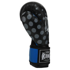 Рукавички боксерські Top King 12 унції, чорний-синій, код: TOP-0512_12BL