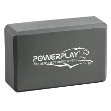 Блок для йоги PowerPlay 4006 Yoga Brick 229х152х76мм, сірий, код: PP_4006_Grey_Yoga_Brick