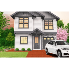 Гумова плитка EcoGuma Standart 25 мм (теракот), код: EG25T