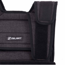 Жилет обважнювач з керованою вагою Zelart 20 кг, джинс, код: TA-7805-20