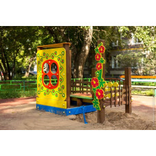 Пісочниця InterAtletika Будиночок, 2071х1161х1944 мм, код: TE321-SM