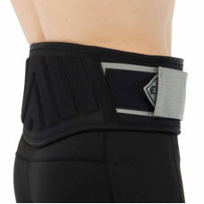 Пояс атлетичний посилений регульований Ezous Lifting Belt Armor розмір M, чорний-сірий, код: O-03_M