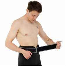 Пояс атлетичний посилений регульований Ezous Lifting Belt Armor розмір M, чорний-сірий, код: O-03_M