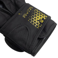 Боксерські рукавиці PowerPlay Matt Challenger 16 унцій, чорний-жовтий, код: PP_3086_16oz_Bl/Yellow