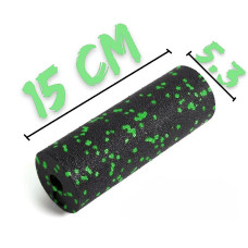 Набір для масажу та йоги PowerPlay EPP (2 м"ячики + валик масажер 15x5,3 см) Green + резинка 5.5 кг., код: PP_4091_Green